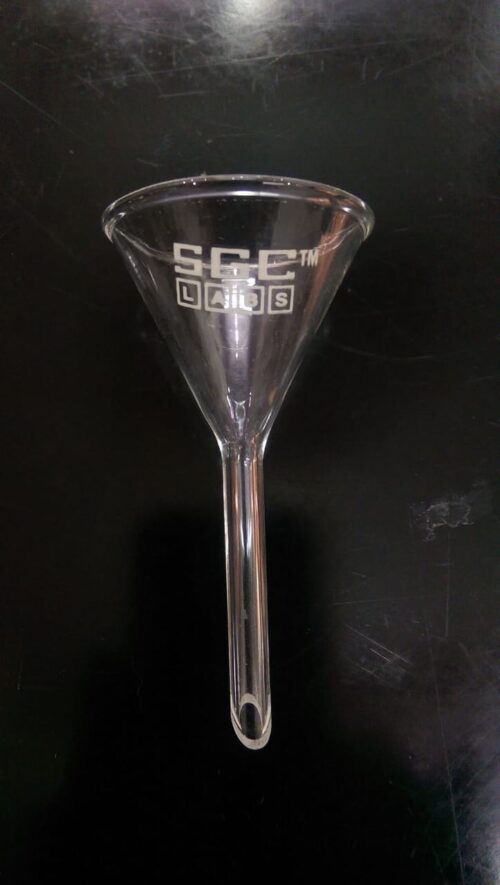 filtering funnel borosilicate glass