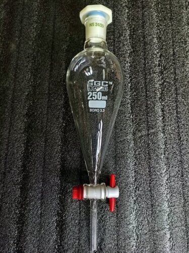 Separating funnels, PTFE key stopcock, 250 ml. | SGC LABS®