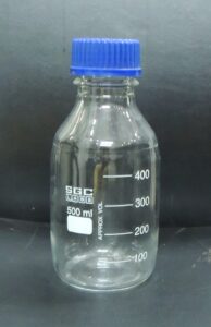 reagent bottle screw thread media storage bottle