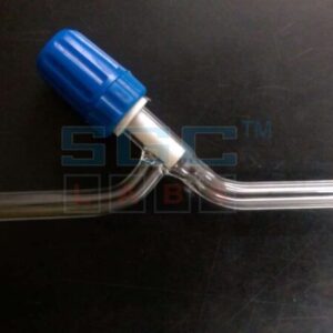 Buy Stopcock straight bore, Screw Type PTFE, Needle Valve Plain Limbs O.D. 15 mm. - Laboratory Glassware | SGC LABS® India