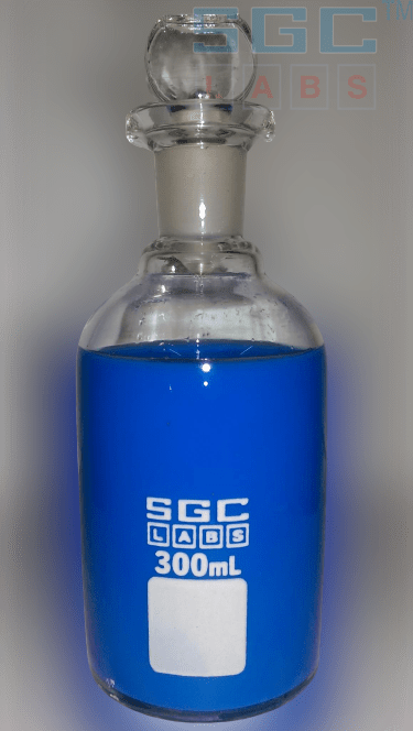 About this item Borosilicate glass Capacity - 300 ml Suitable for incubating diluted samples of sewage, sewage effluents, polluted waters, and industrial wastes to determine the amount of oxygen required during the stabilization of the decomposable organic matter by aerobic biochemical action
