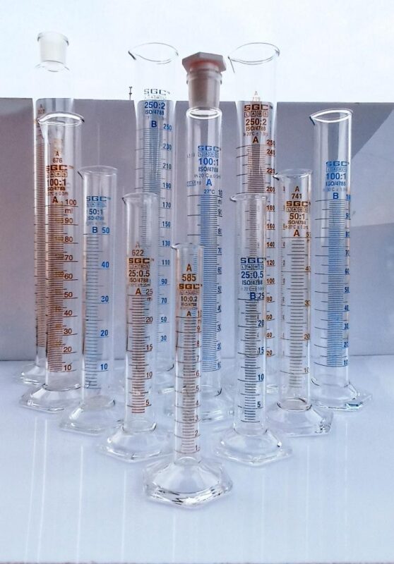 Measuring Cylinder 'SGCLABS' with Spout Hexa. Base 5 ml. | SGC LABS®