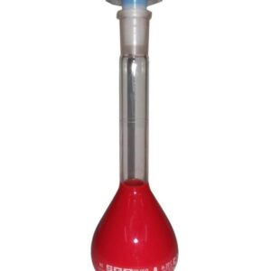 Flask Volumetric 'SGCLABS' Amber with I/C glass stopper 'A' 500 ml.