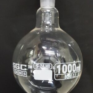 FLASK,R.B.,WITH SOCKET B34,CAP. 1000ML
