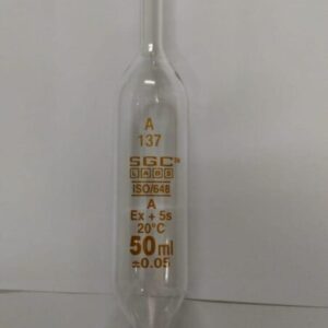Buy Pipette Transfer Vol. 'SGCLABS' One mark 'A' 25 ml. - Laboratory Glassware | SGC LABS® India