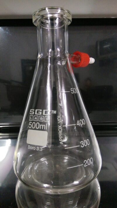 500ML sgclabs filter flask with side tillue