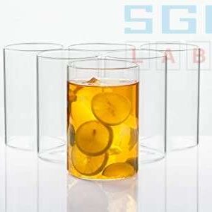 Glass Tumblers 290 ml (set of 6) SGCLABS Borosilicate glass - Pack of 10 Box