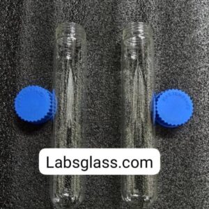 Tubes, Culture, Media, Round Bottom, with Screw Cap & Rubber liner.