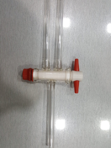 Buy STOPCOCK FOR BURETTE,DOUBLE OBLIQUE,PTFE KEY - Laboratory Glassware | SGC LABS® India