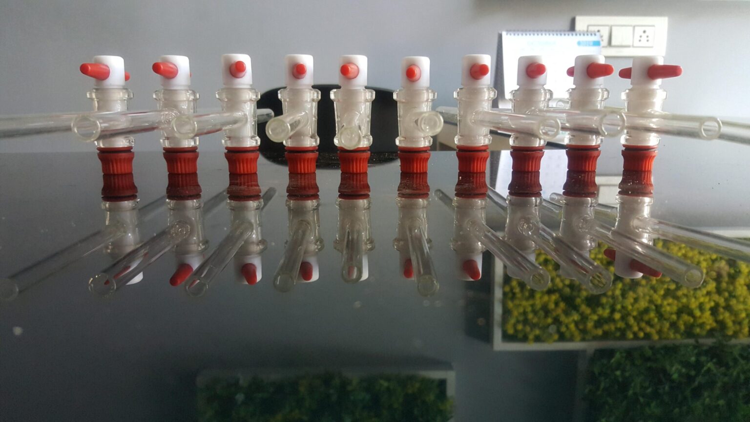 PTFE Key Stopcocks, straight bore 1 ways